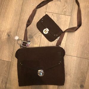 Vera Bradley crossbody and ID wallet perfect cond.